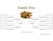 Elegant 5 Generation Family Tree