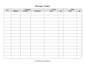 Marriage Tracker