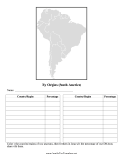 South America Map Ancestry