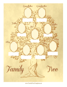 Vintage Family Tree 3 Generations