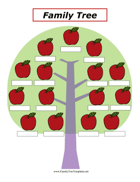 Apples Family Tree Template
