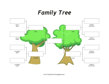 Donor and Surrogate Family Tree Template