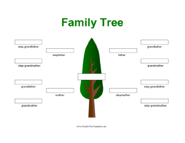 Stepfamily Family Tree Template