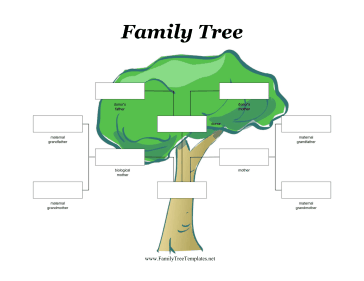 Two Mothers with Donor Family Tree Template