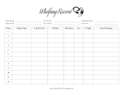 Whelping Record family tree template