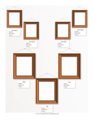 Picture Frame With Vital Statistics
