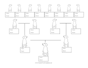 Colorable Puppy Family Tree