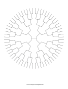 6 Generation Radial Family Tree