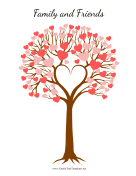 Wedding Tree With Heart Leaves
