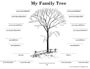 Family Tree with Lines