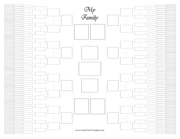 1-Page 9-Generation Family Tree Template