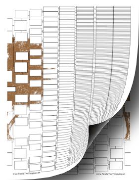 10-Generation Family Tree with Graphic Template