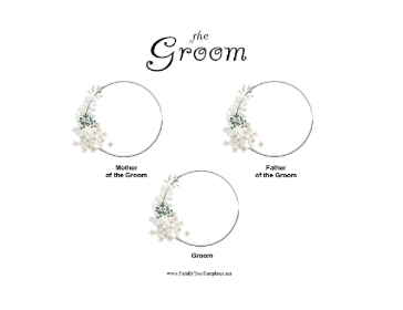 2 Generation Wedding Family Tree Groom Template
