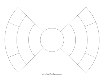 4 Generation Bowtie Family Tree Template