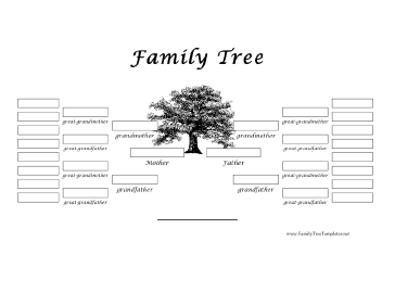 5 Generation Family Tree Template