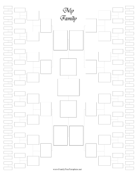 7-Generation Family Tree Template