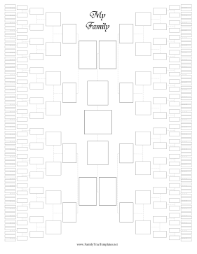 8-Generation Family Tree Template