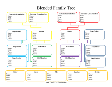 Blended Family Tree Template