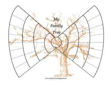 Bowtie Family Tree with Graphic Template