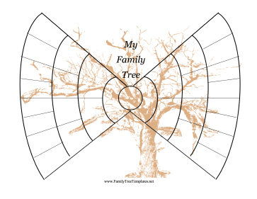 Bowtie Family Tree with Graphic Template