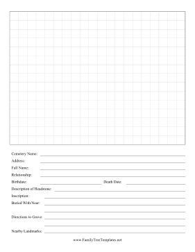 Cemetery Map Template