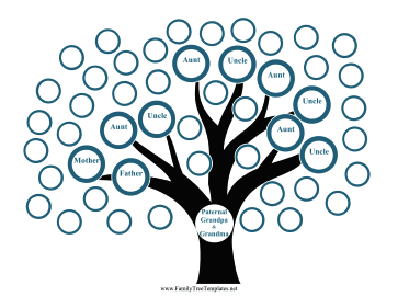 Father Side Family Tree Template