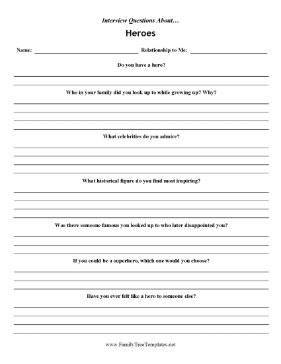 Interview Questions Heroes Template