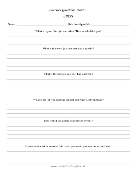 Interview Questions Jobs Template