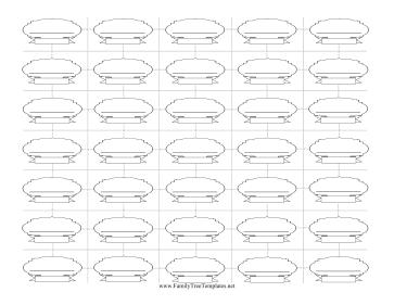 Make Your Own Family Tree Horizontal Template