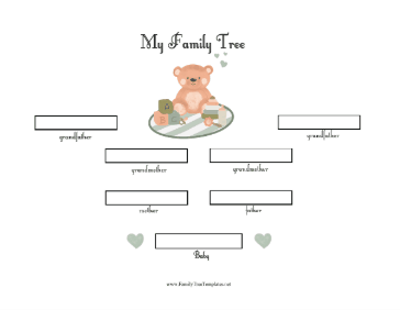 Newborn Baby Family Tree Template