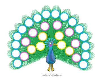 Peacock Family Tree Template