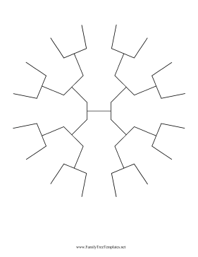 4 Generation Radial Family Tree Template