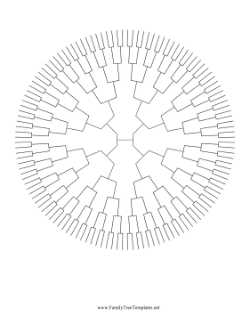 7 Generation Radial Family Tree Template