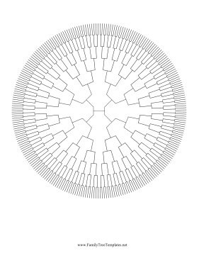 8 Generation Radial Family Tree Template