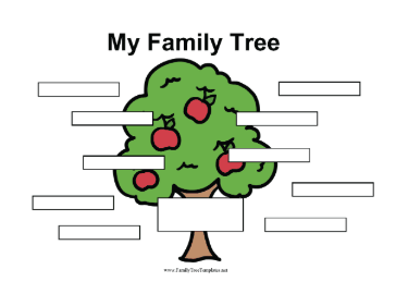 School Project Family Tree Template