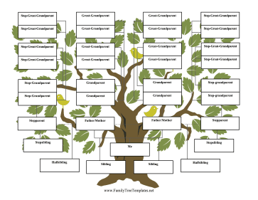 61 Free Family Tree Templates - Printable / Downloadable / Editable