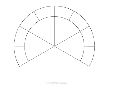 Three-Fourths Fan Four Generations Template