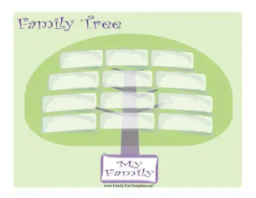 Wide Family Tree Template