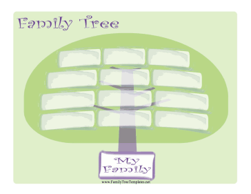 Wide Family Tree Template