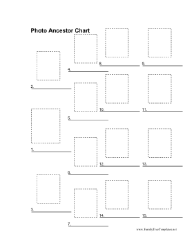 Photo Ancestor Chart Template