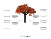 4 Generation Family Tree Autumn Leaves