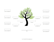 4 Generation Gender Neutral Family Tree