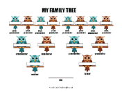4 Generation Family Tree Owls