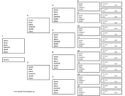 5 Generation Family Tree with Vital Statistics