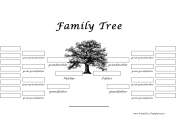 Family Tree Drawing Printable