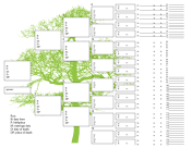7 Generation Ancestor Chart with Graphic