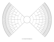 8-Generation Bowtie Family Tree