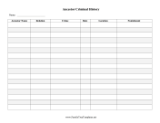 Ancestor Criminal History
