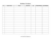 Birthdate Calculator