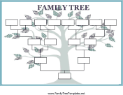 family tree template to print